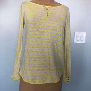 Banana Republic Heritage Yellow Cream Top XS